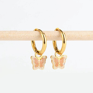 Серьги-кольца для шармов Mrs. Ertha "Essential", 2 шт, диаметр 14 мм